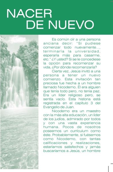 Nacer De Nuevo (Volante)